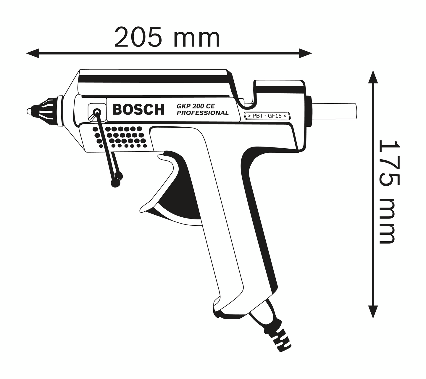 Kuumaliimapistooli Bosch GKP 200 CE