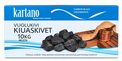 Kiuaskivi kivikoko 5-10cm musta 10kg