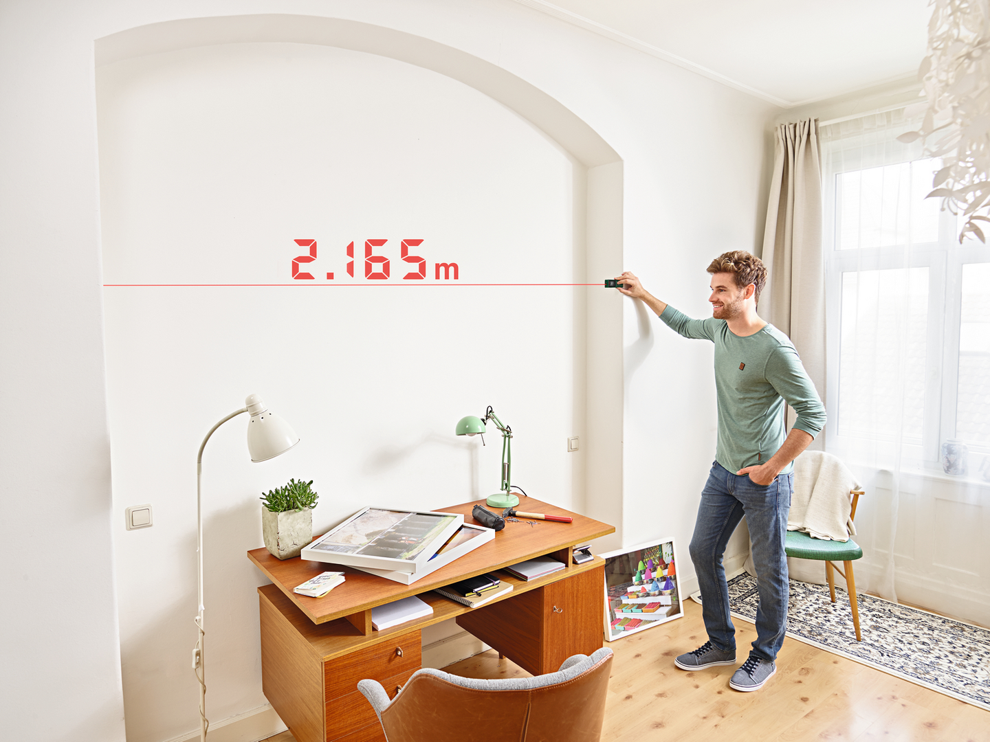 Laseretäisyysmittalaite Bosch PLM30-21 2xAAA