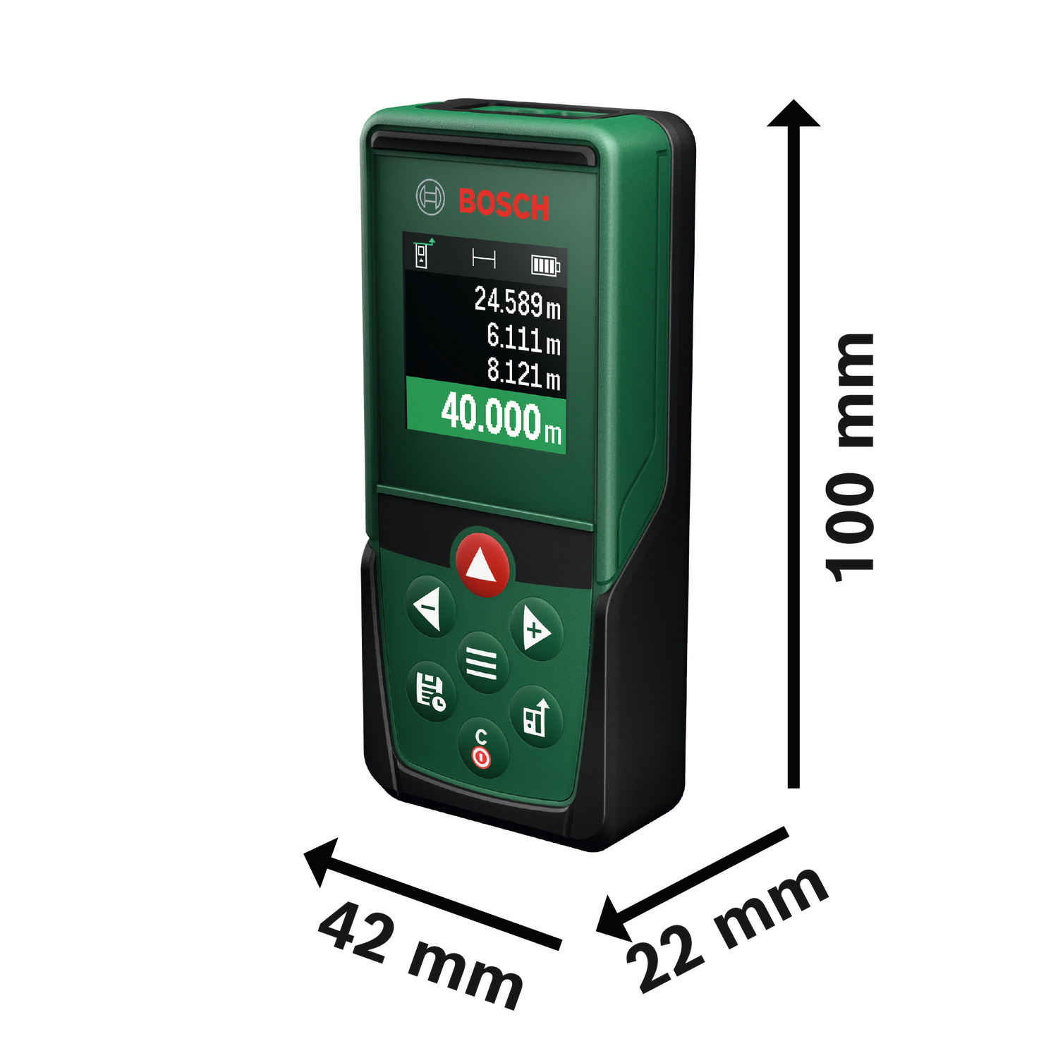 Laseretäisyysmittalaite Bosch PLM40-23 2xAAA