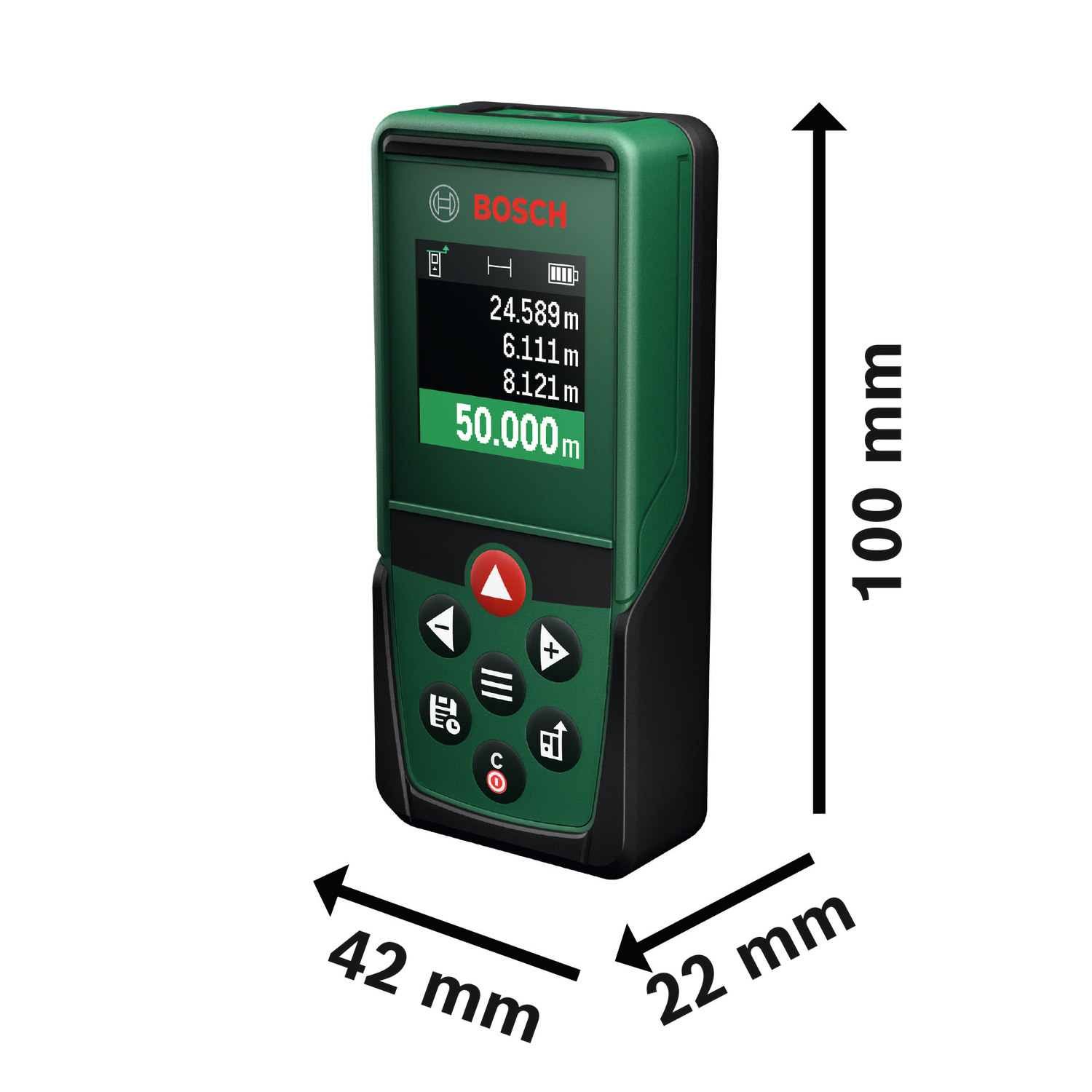 Laseretäisyysmittalaite Bosch PLM50-23 2xAAA
