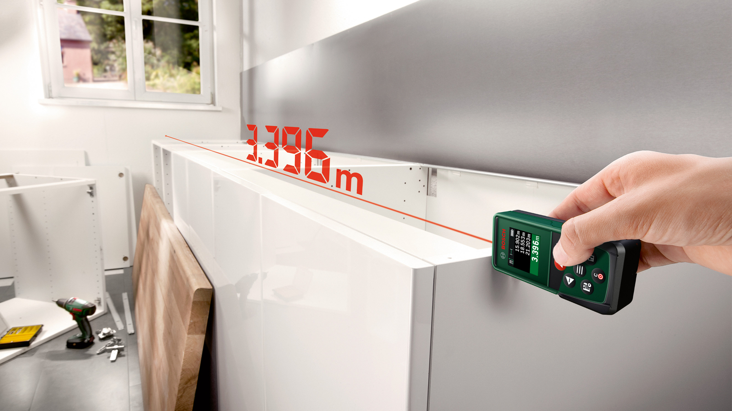 Laseretäisyysmittalaite Bosch PLM50-23 2xAAA