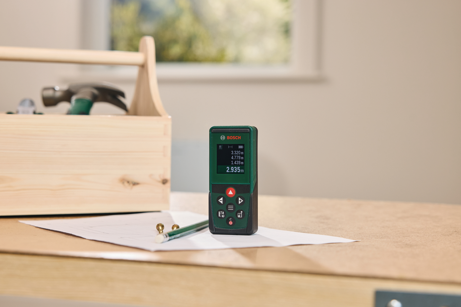 Laseretäisyysmittalaite Bosch PLM50-23 2xAAA
