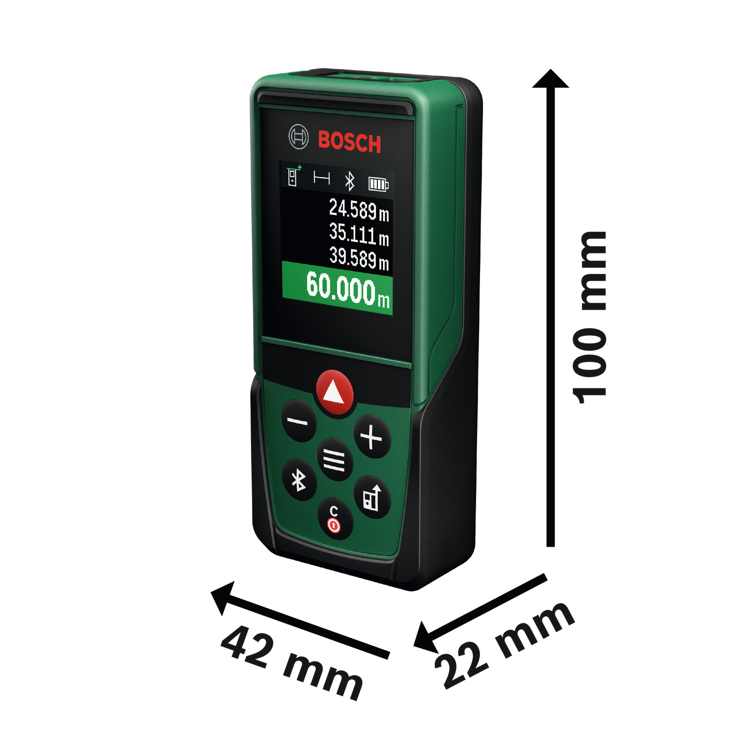 Laseretäisyysmittalaite Bosch PLM60-23C 2xAAA
