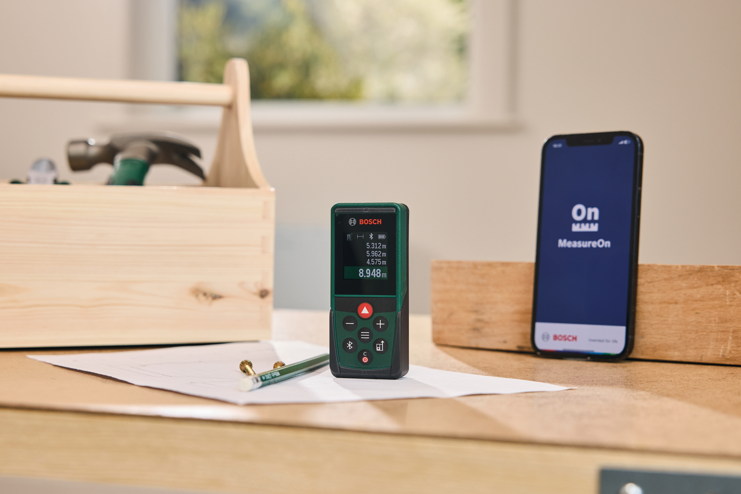 Laseretäisyysmittalaite Bosch PLM60-23C 2xAAA