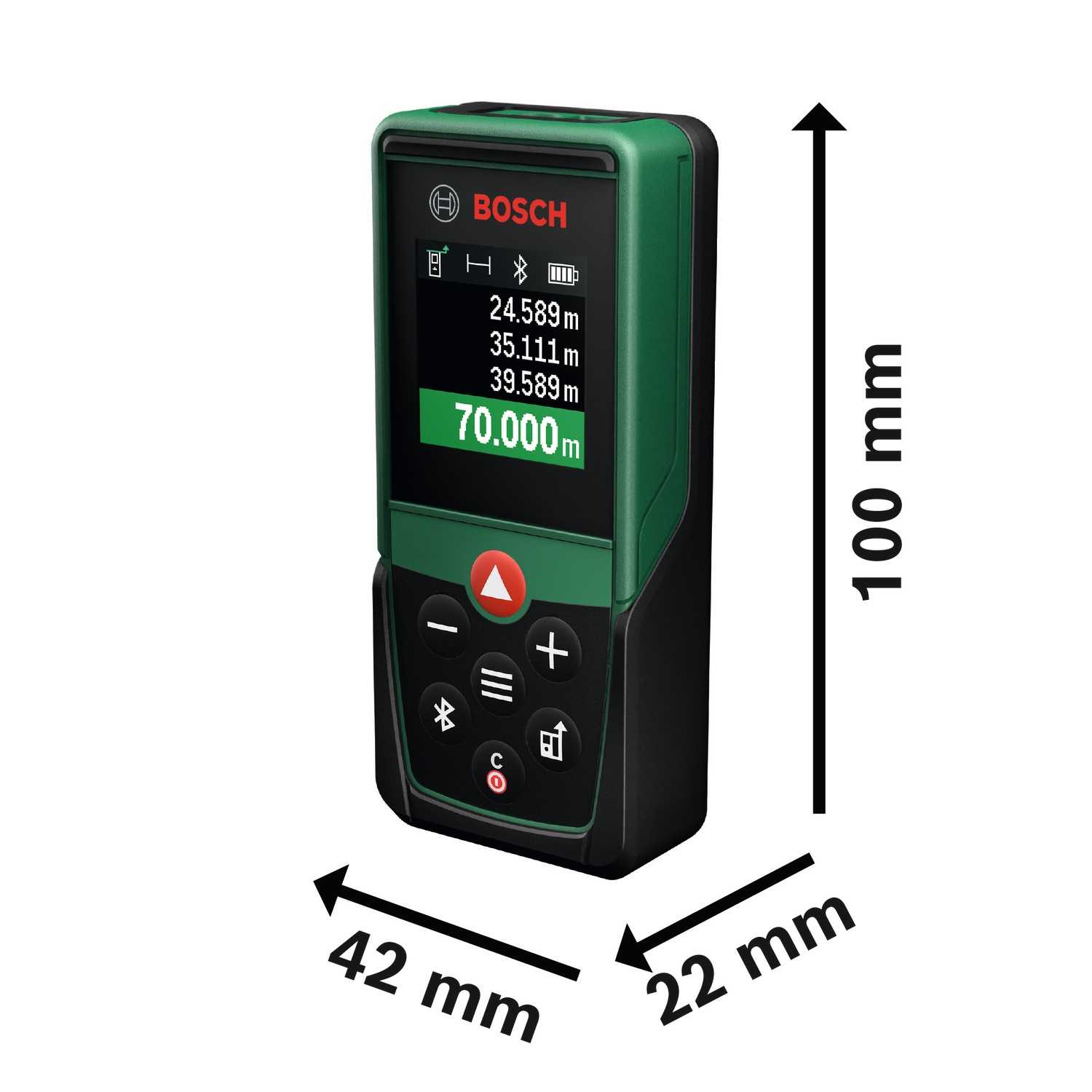 Laseretäisyysmittalaite Bosch PLM70-23C 2xAAA