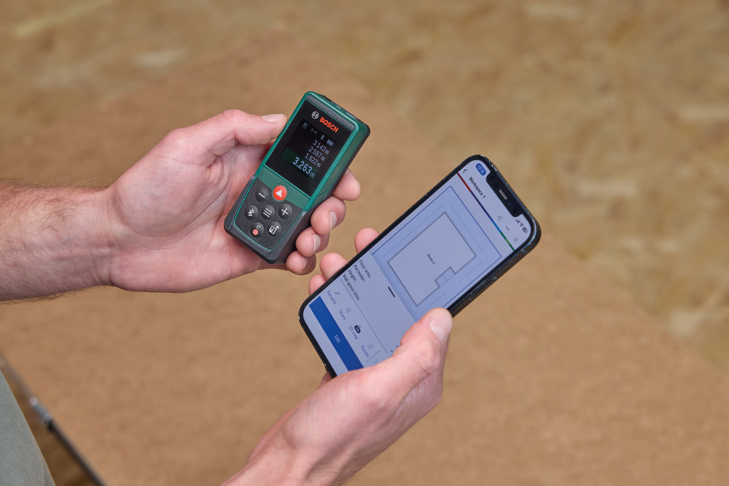 Laseretäisyysmittalaite Bosch PLM70-23C 2xAAA
