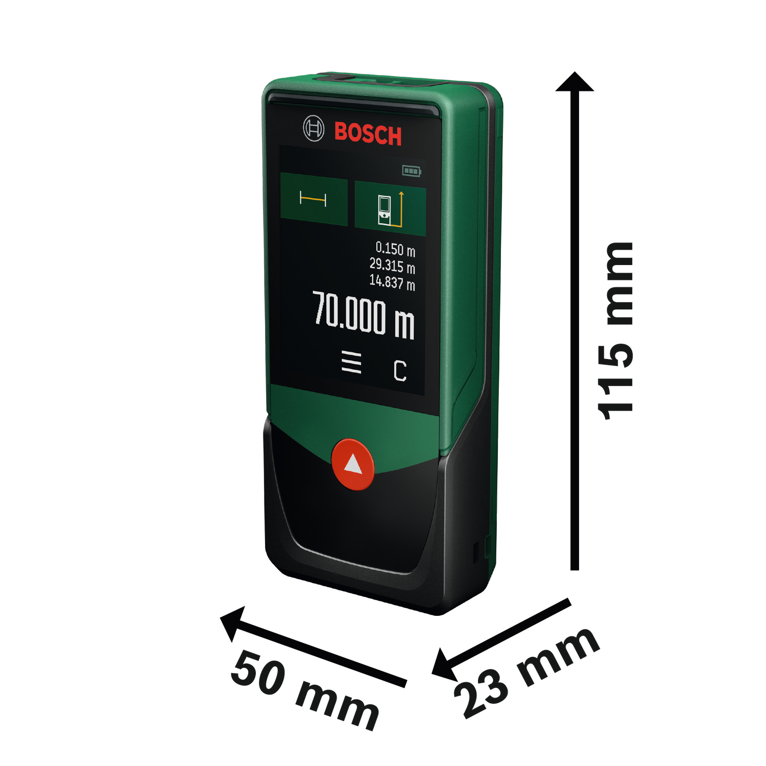 Laseretäisyysmittalaite Bosch PLM70-27 2xAAA