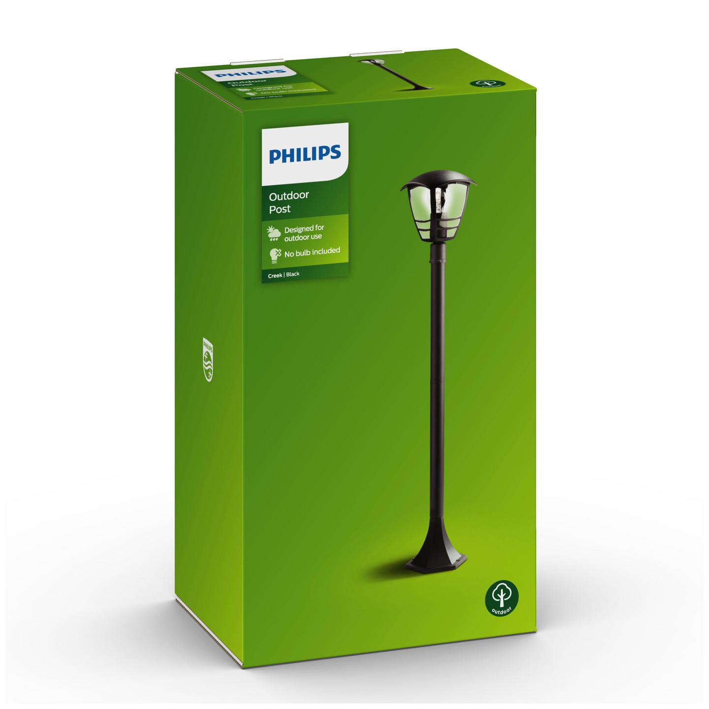 Ulkopylväsvalaisin Philips Creek 153833016 1x60W E27 musta