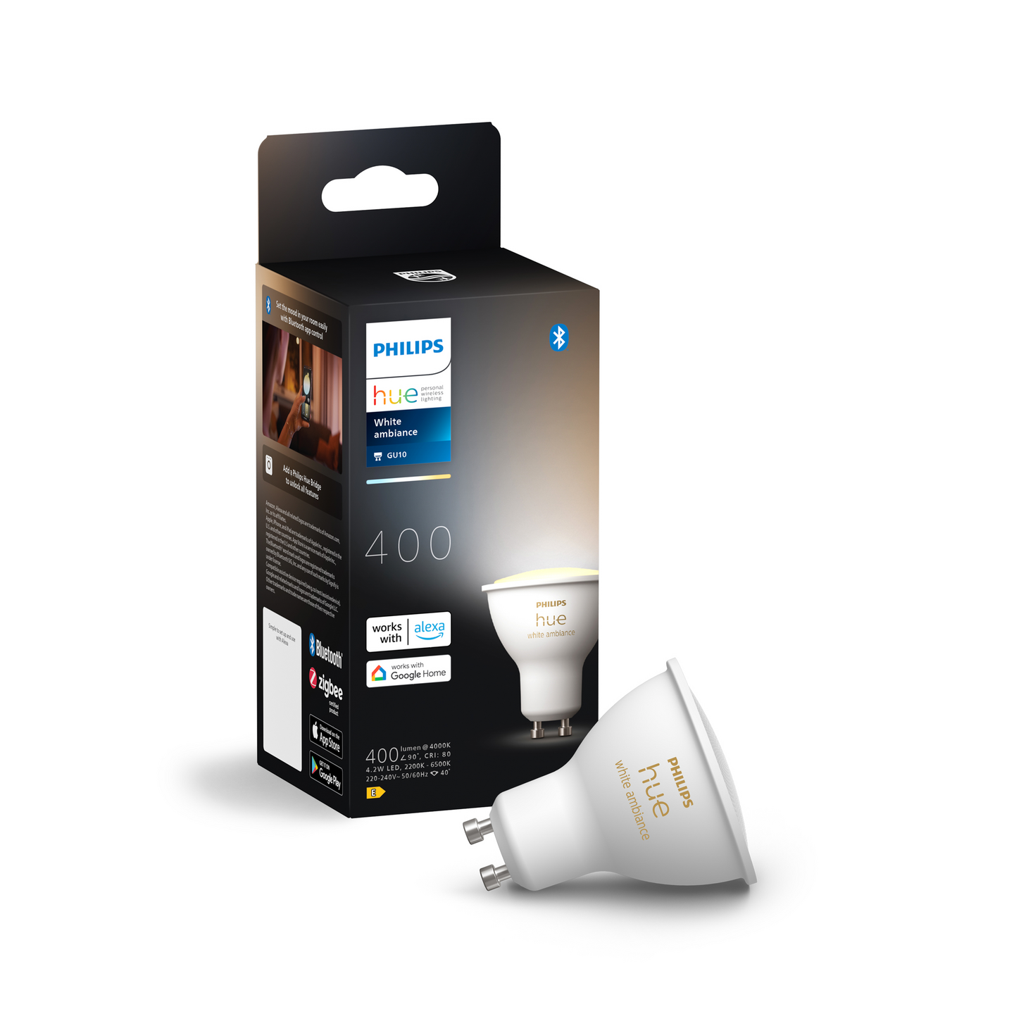 Kohdelamppu Philips Hue White Ambience 4.2 W 400l 2200-6500K GU10