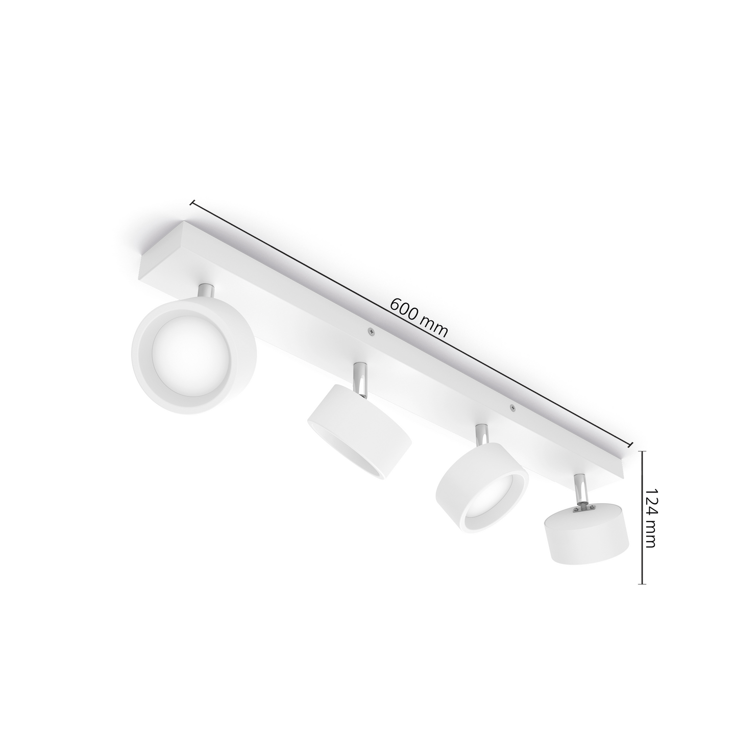 Kohdevalaisin Philips Bracia 4x5.5W HV 2200lm 2700K valkoinen