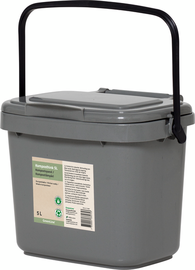 Kompostiämpäri Greenline 5l harmaa