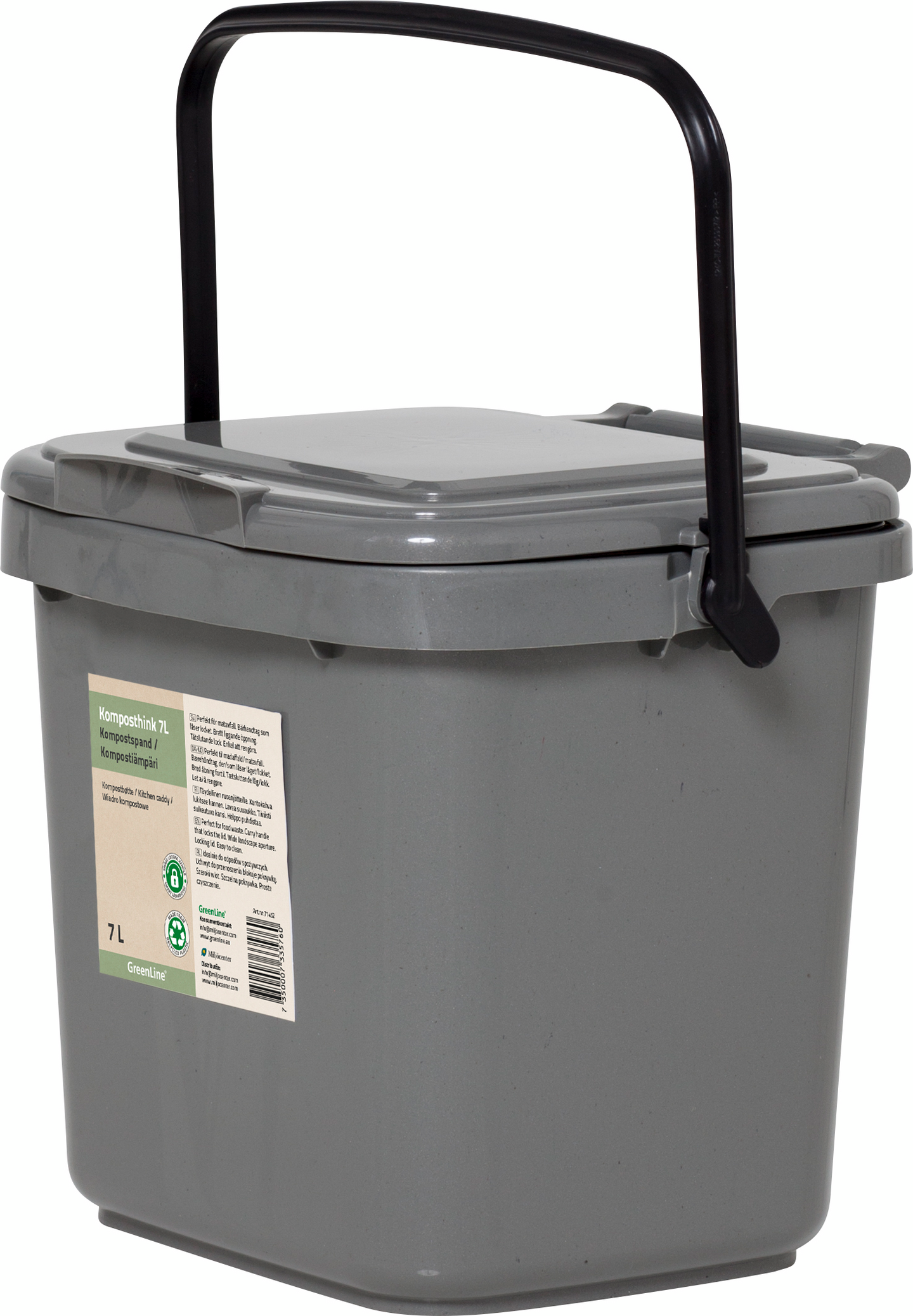 Kompostiämpäri Greenline 7l harmaa