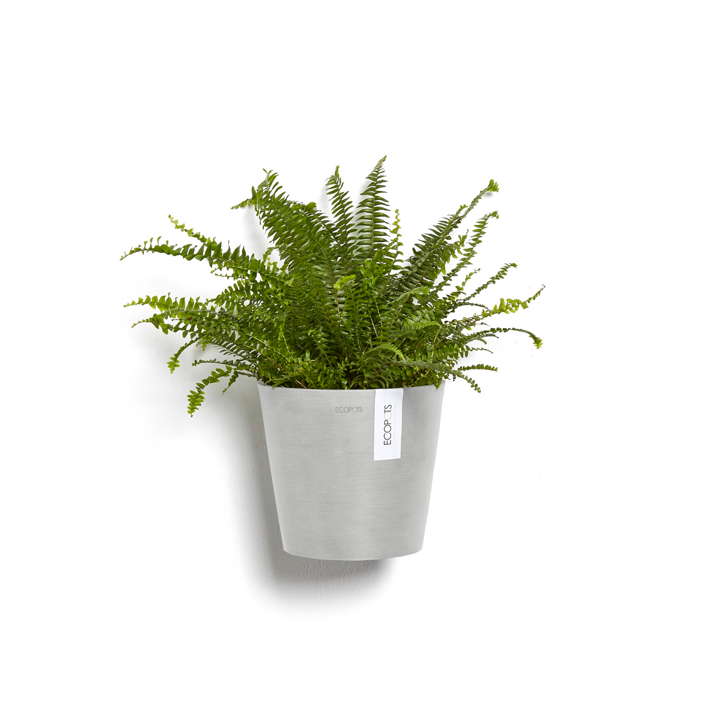 Seinäruukku Ecopots Amsterdam 20cm valkoharmaa