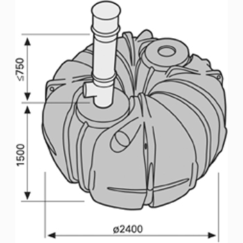 Umpisäiliö Uponor 5,3m³ 1003561