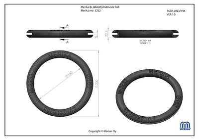 Läpivientitiiviste Uponor 160