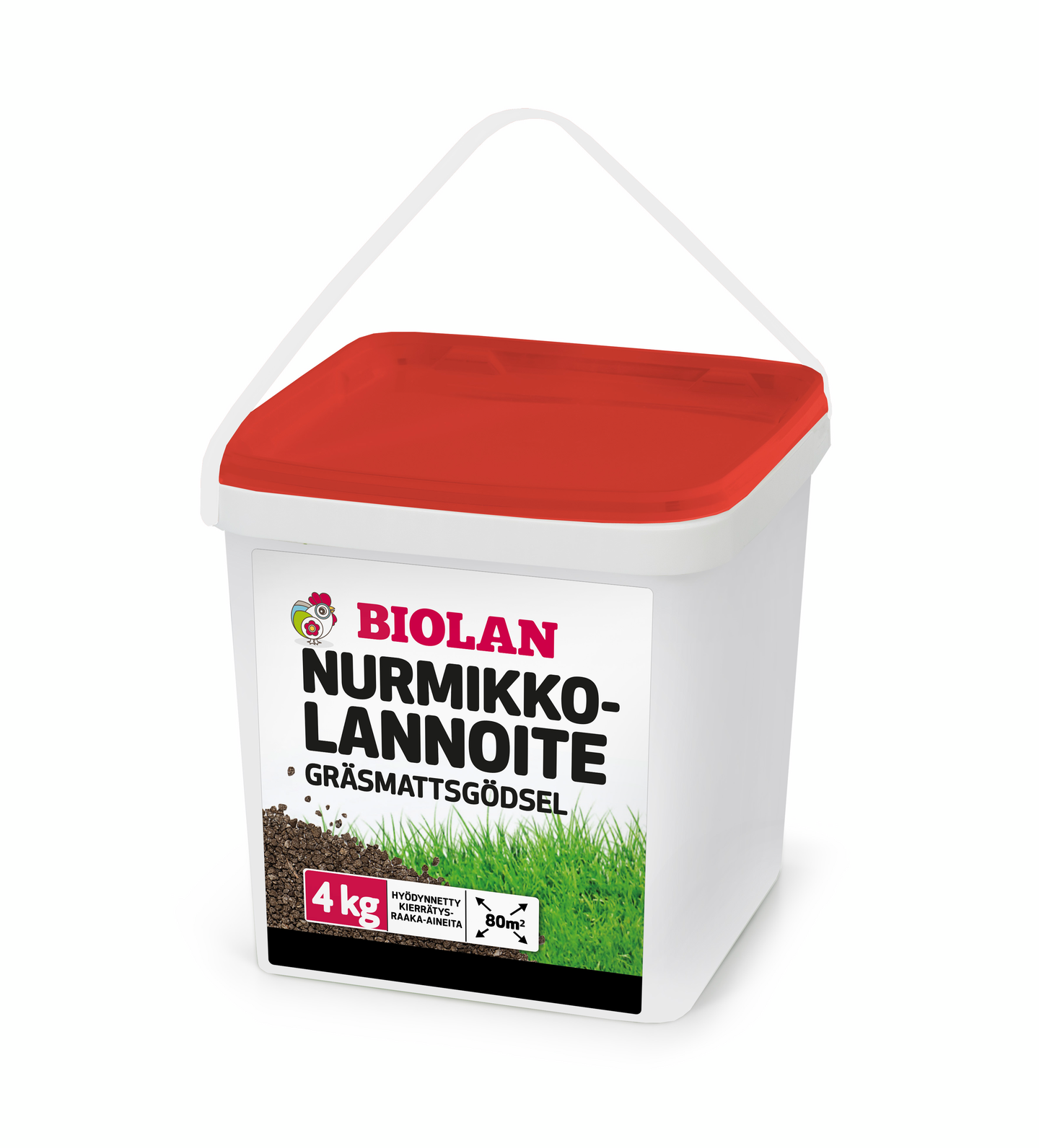 Nurmikkolannoite Biolan 4kg pakki