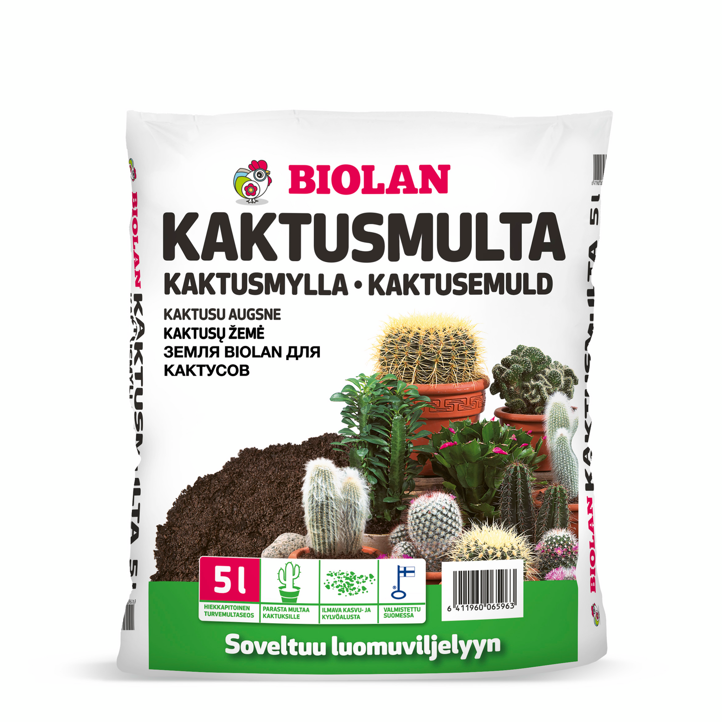 Kaktusmulta Biolan 5l