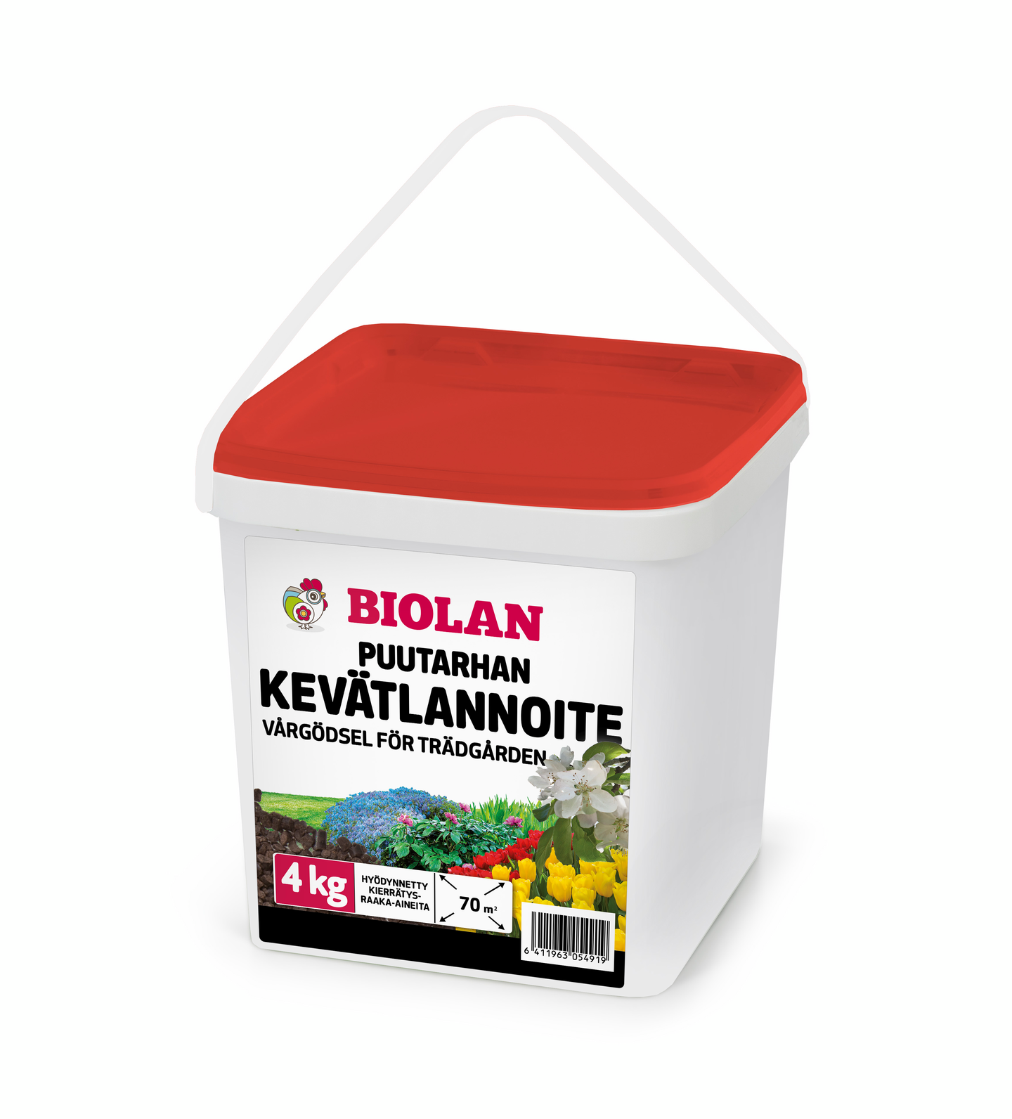 Puutarhan kevätlannoite Biolan 4kg pakki