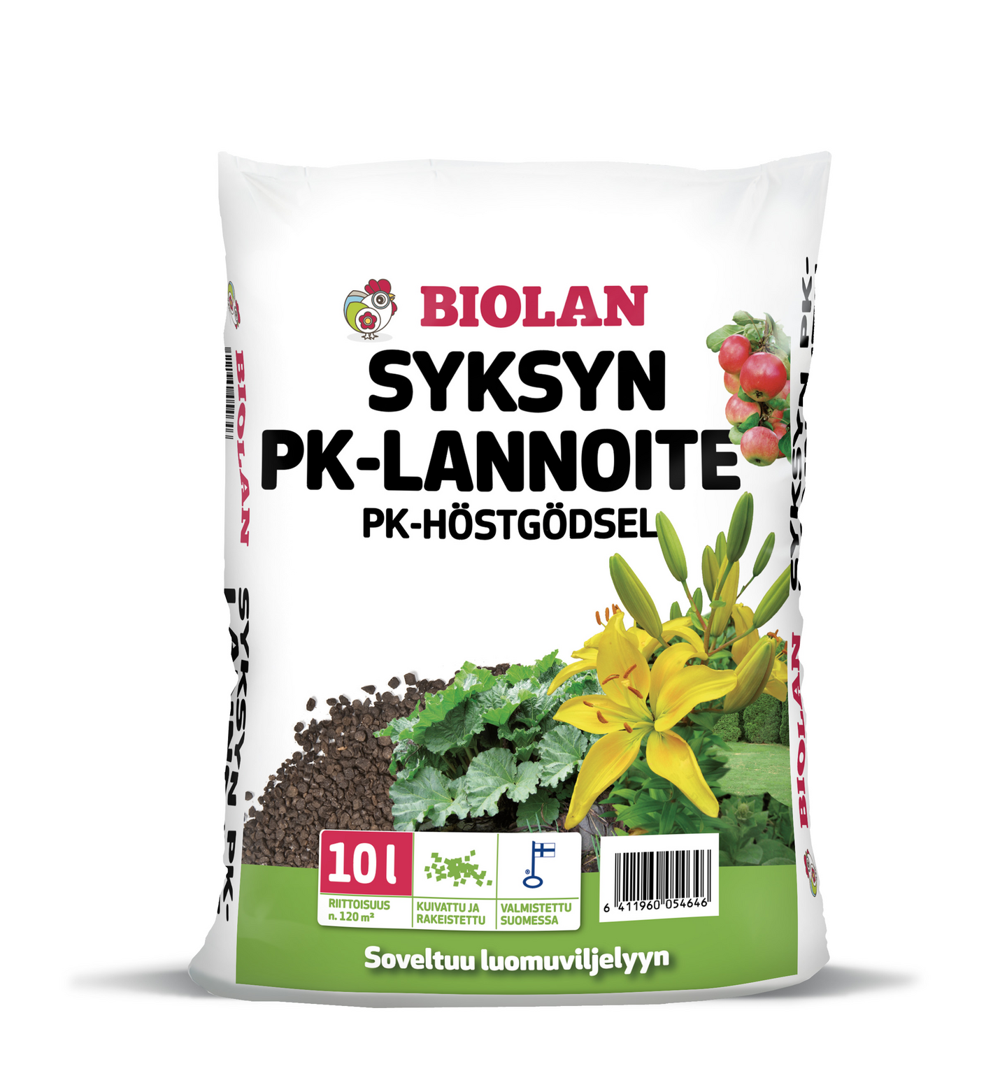Syksyn pk-lannoite Biolan 10l