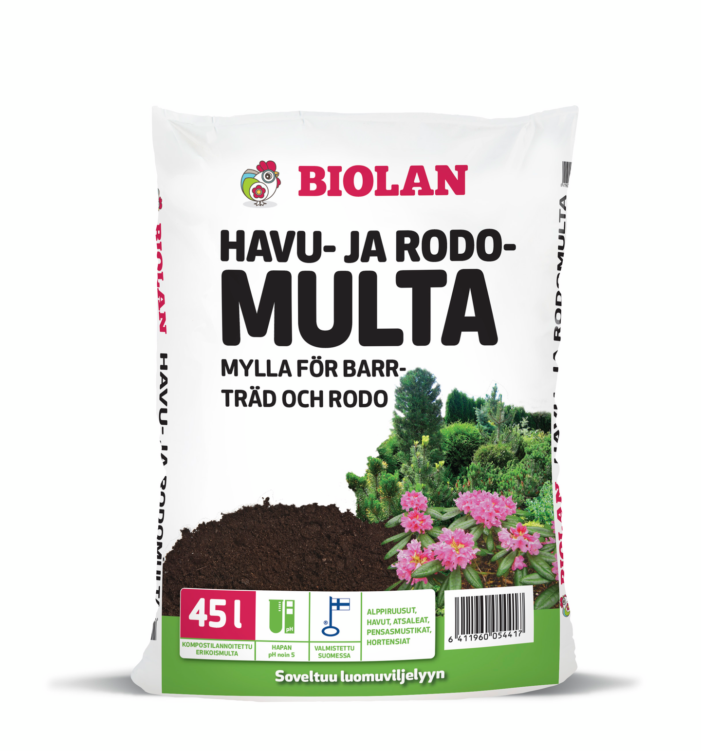 Havu- ja rodomulta Biolan 45l