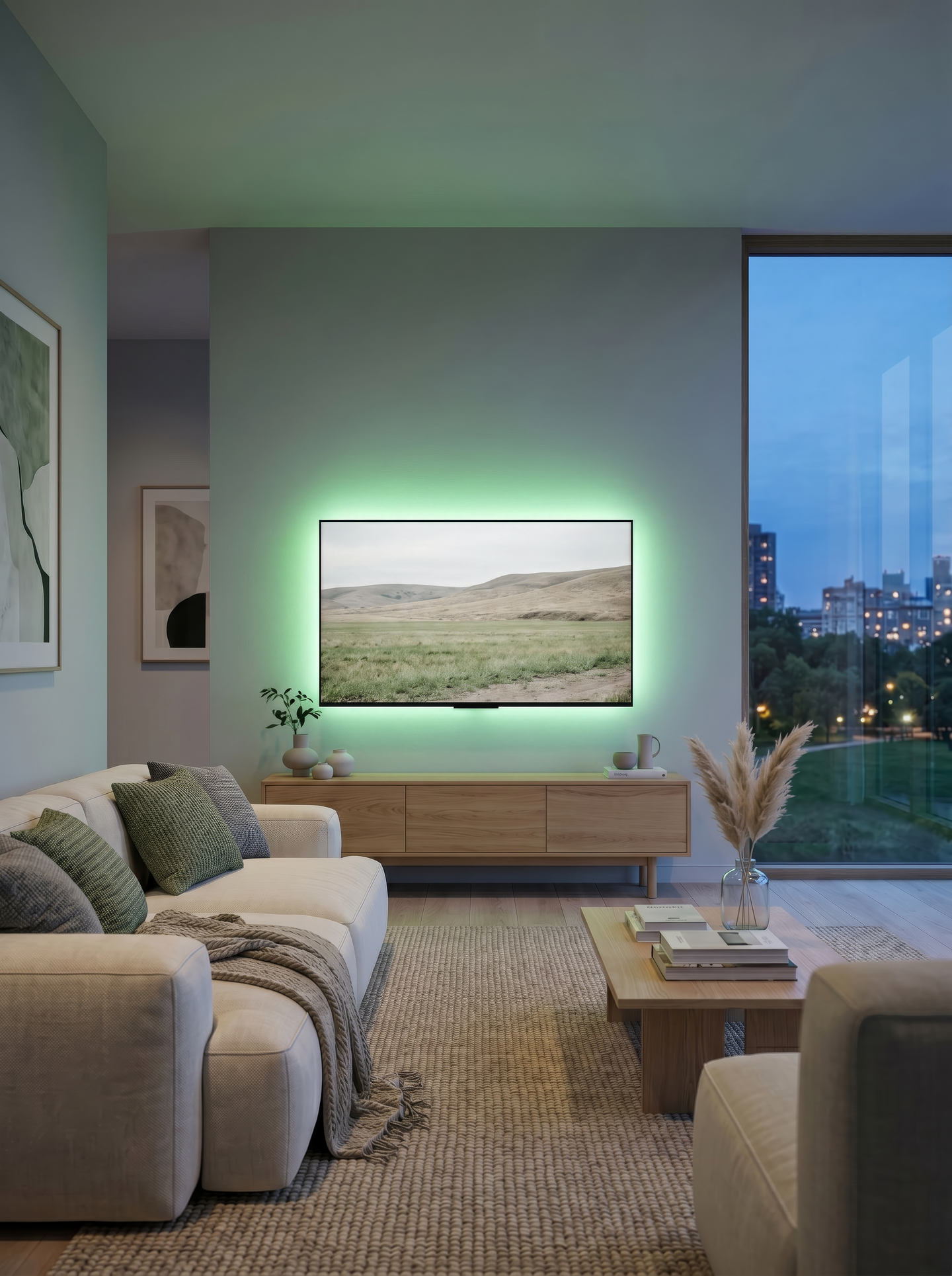 Led-valonauha TRIO RGB 5m 18W kaukosäätimellä IP20 valkoinen