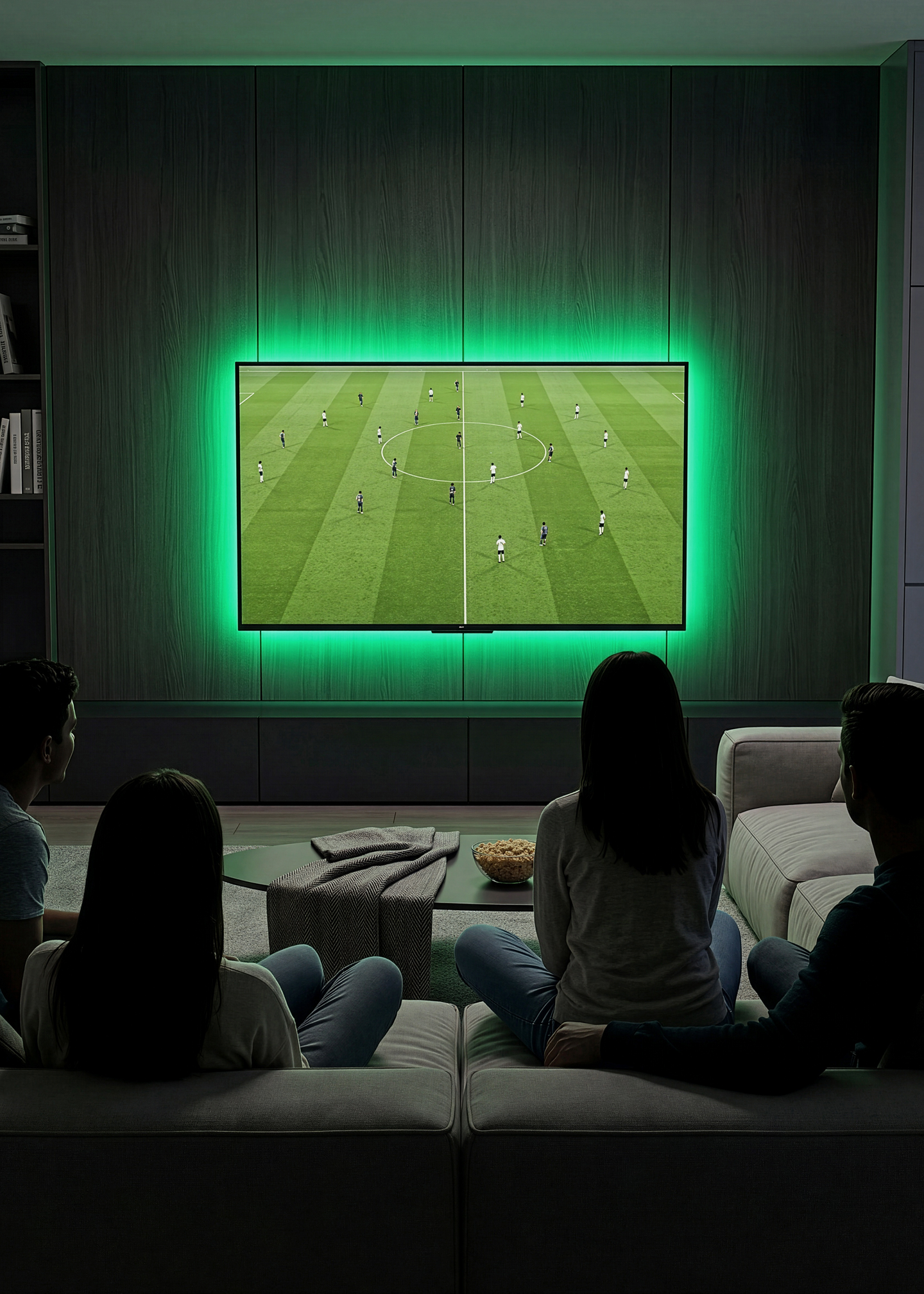 Led-valonauha TRIO RGB 5m 18W kaukosäätimellä IP20 valkoinen