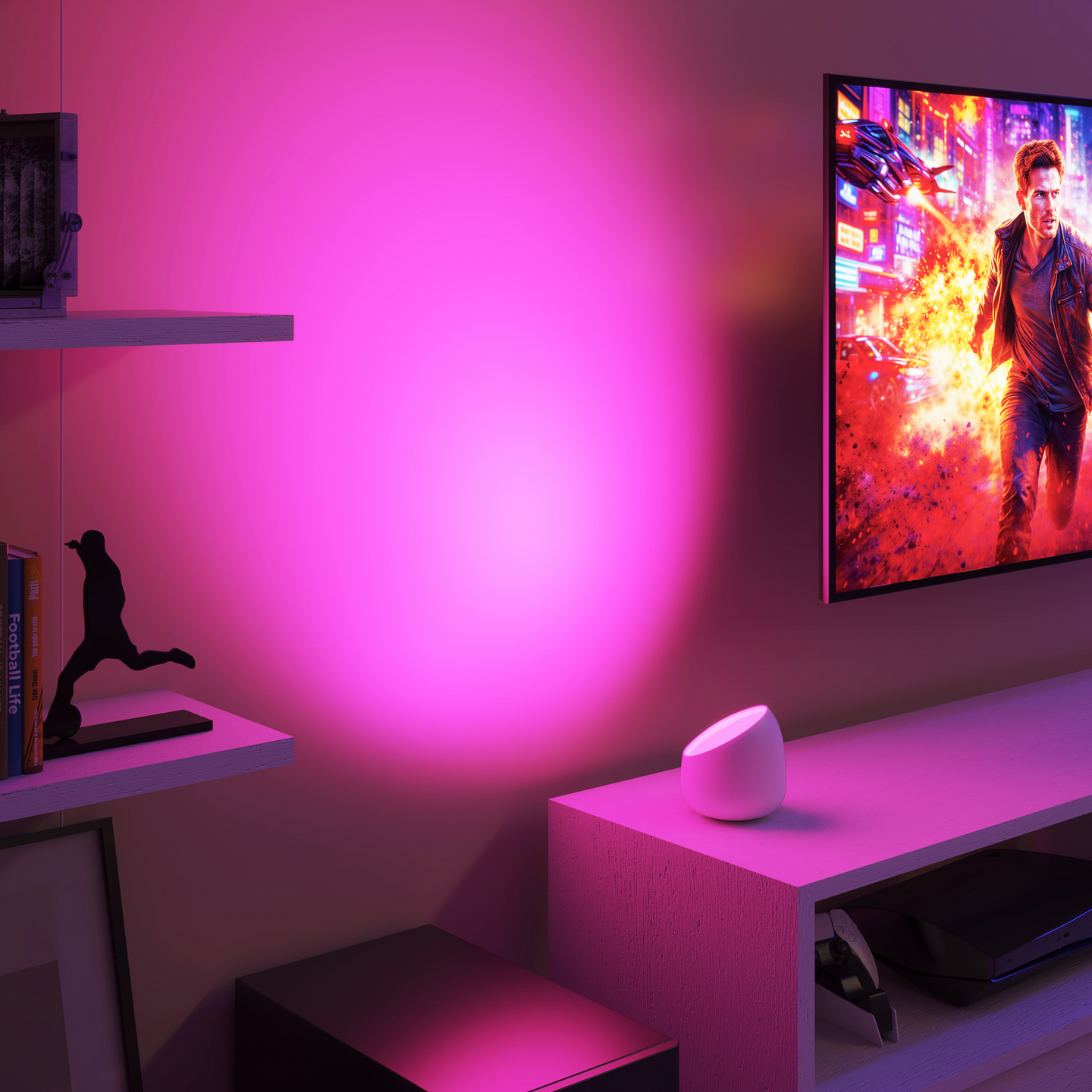 Pöytävalaisin Philips Smart led valkoinen