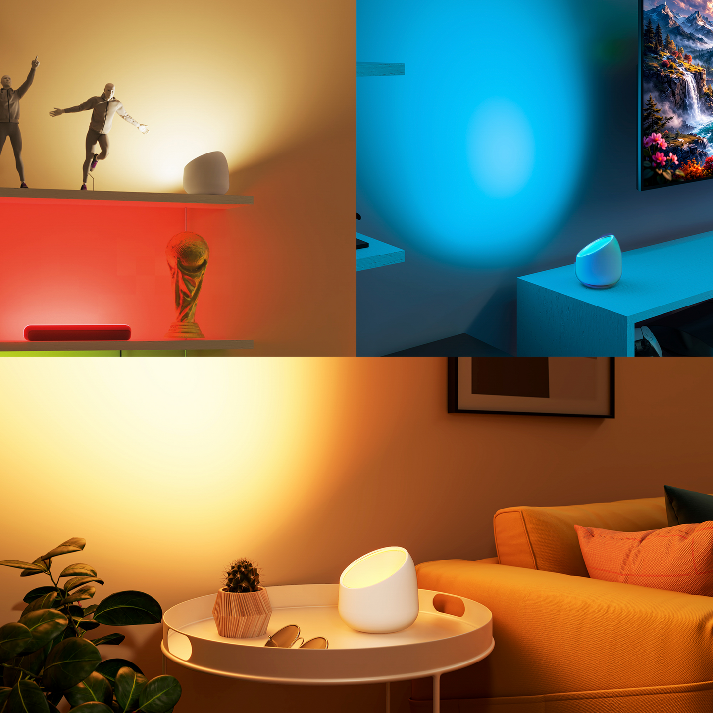 Pöytävalaisin Philips Smart led valkoinen
