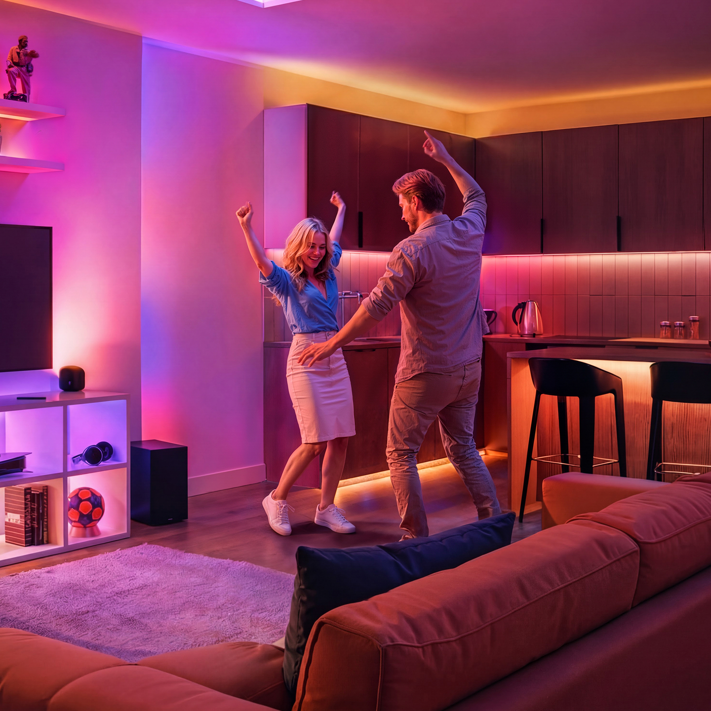 Pöytävalaisin Philips Smart led valkoinen
