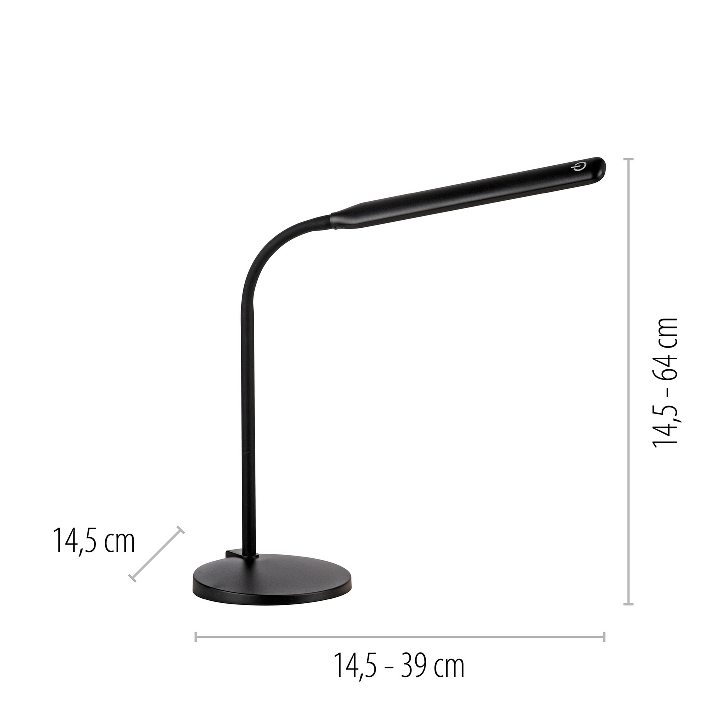 Pöytävalaisin JustLight Elly 7W CCT 2700-5000K musta