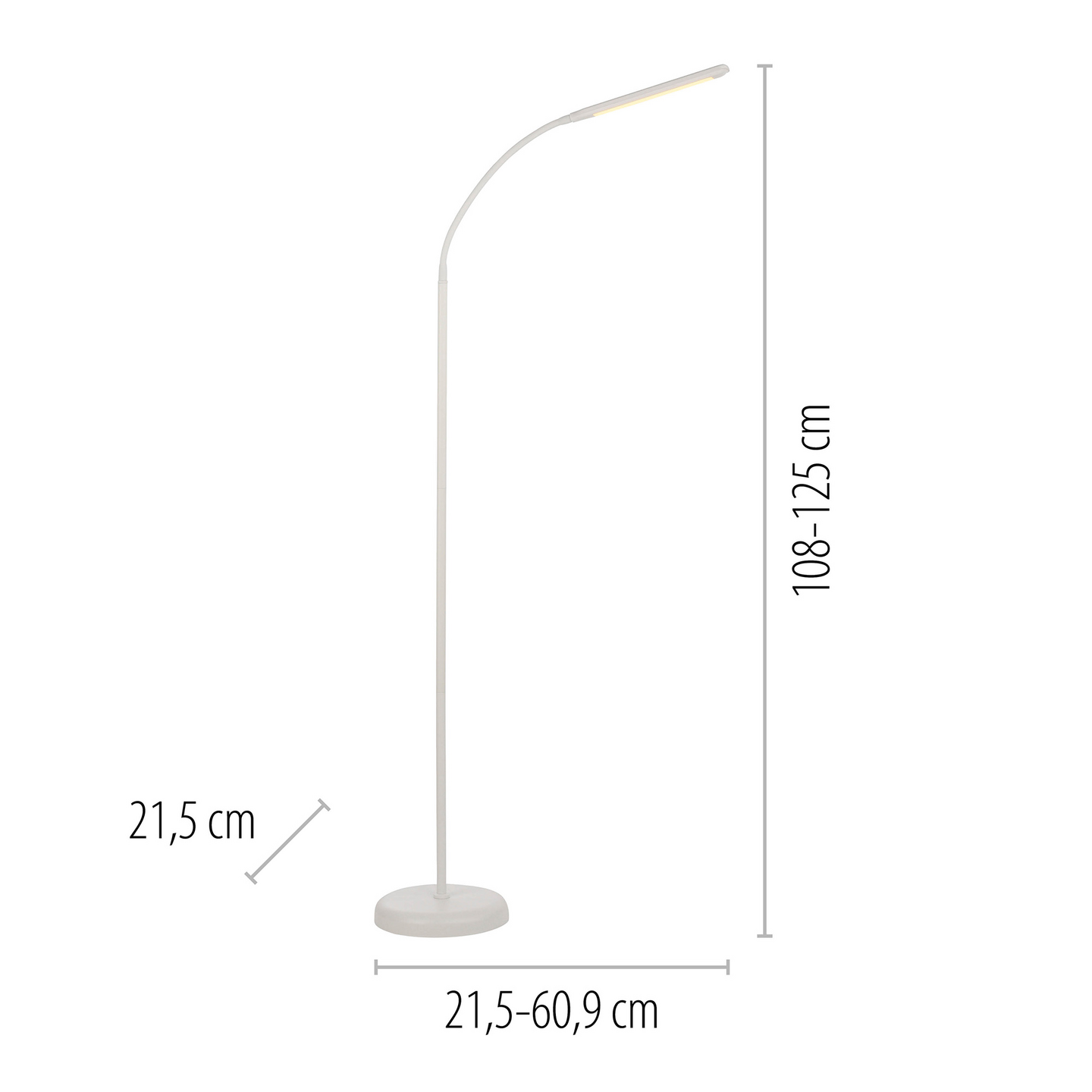 Lattiavalaisin JustLight Elly 7W CCT 2700-5000K valkoinen