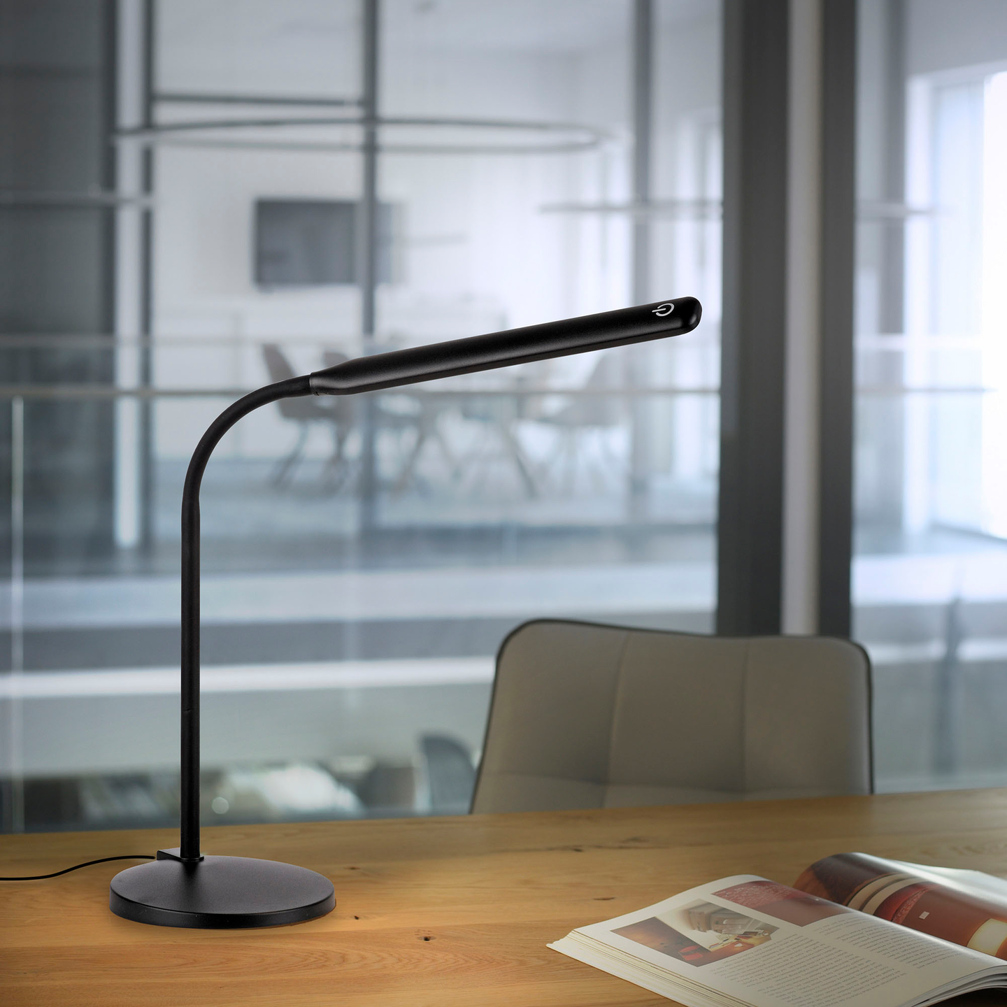 Pöytävalaisin JustLight Elly 7W CCT 2700-5000K musta