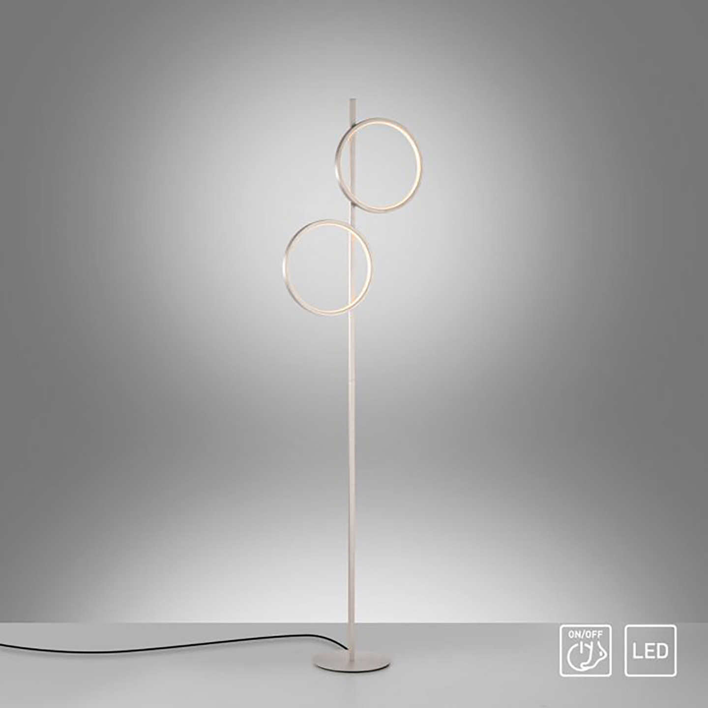 Lattiavalaisin JustLight Mini-Ritus hopea