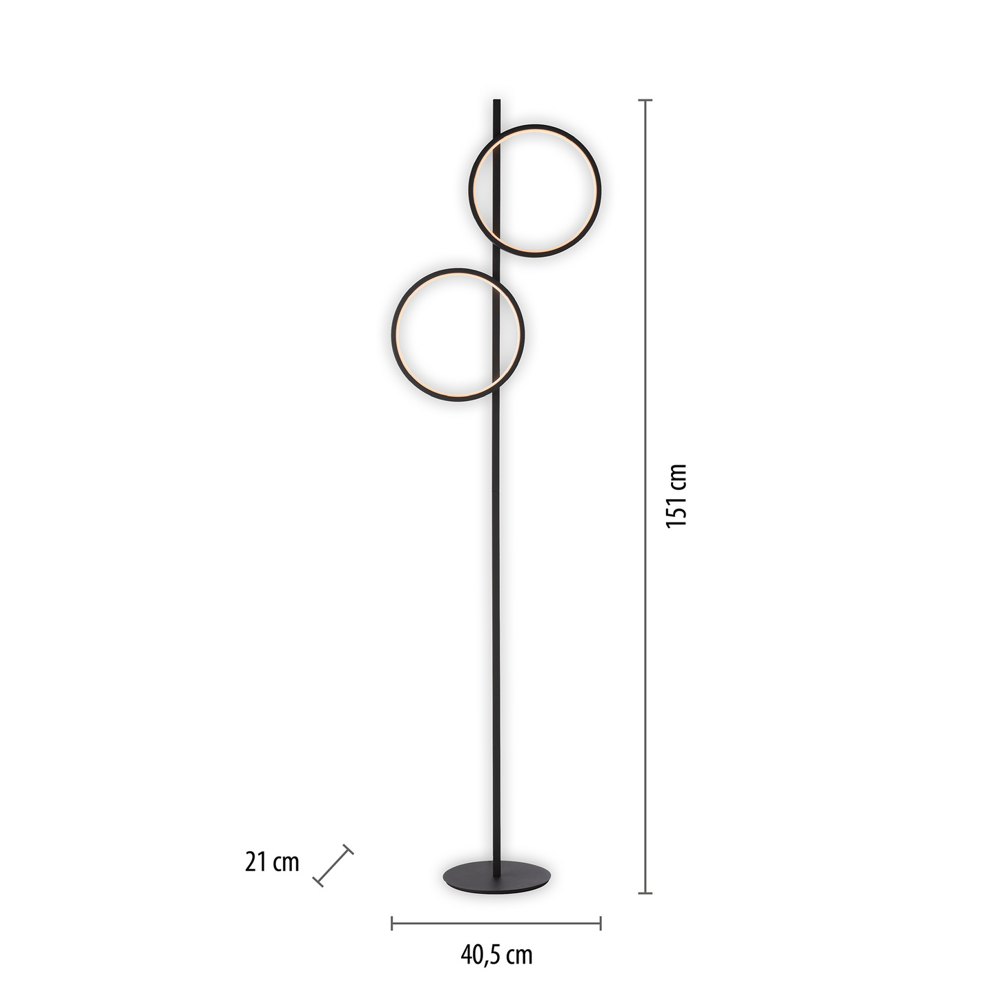 Lattiavalaisin JustLight Mini-Ritus musta