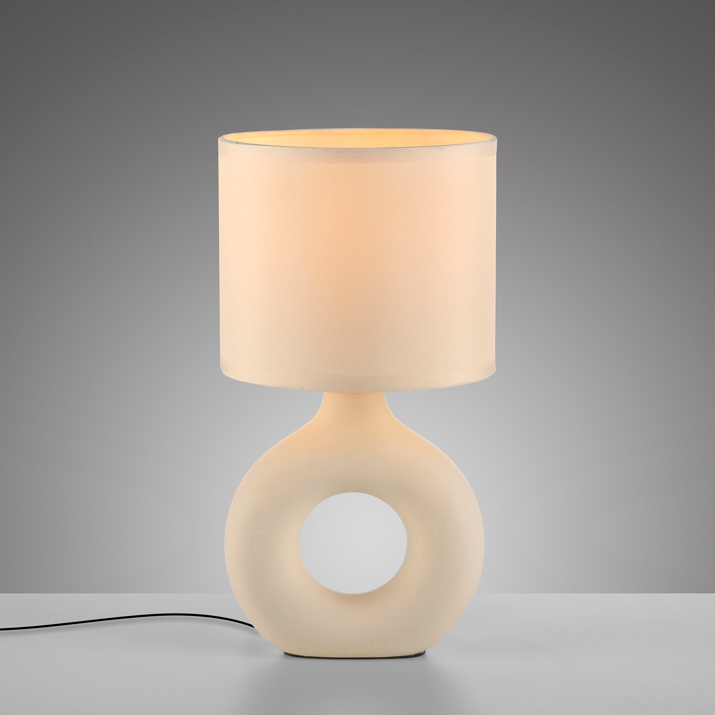 Pöytävalaisin JustLight Carara E27 beige