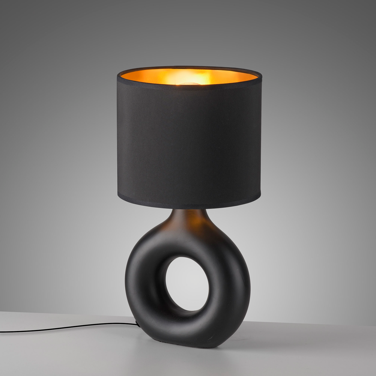 Pöytävalaisin JustLight Carara E27 musta