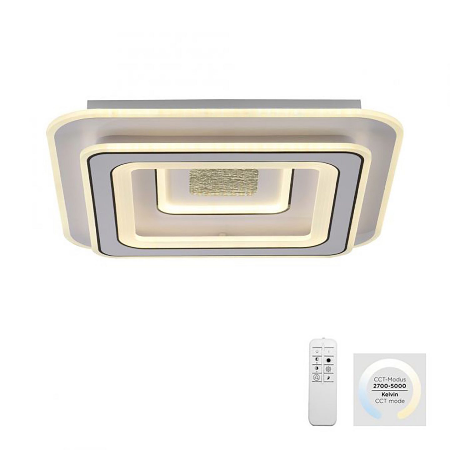 Kattovalaisin JustLight Tolago 46W CCT 490x490mm valkoinen