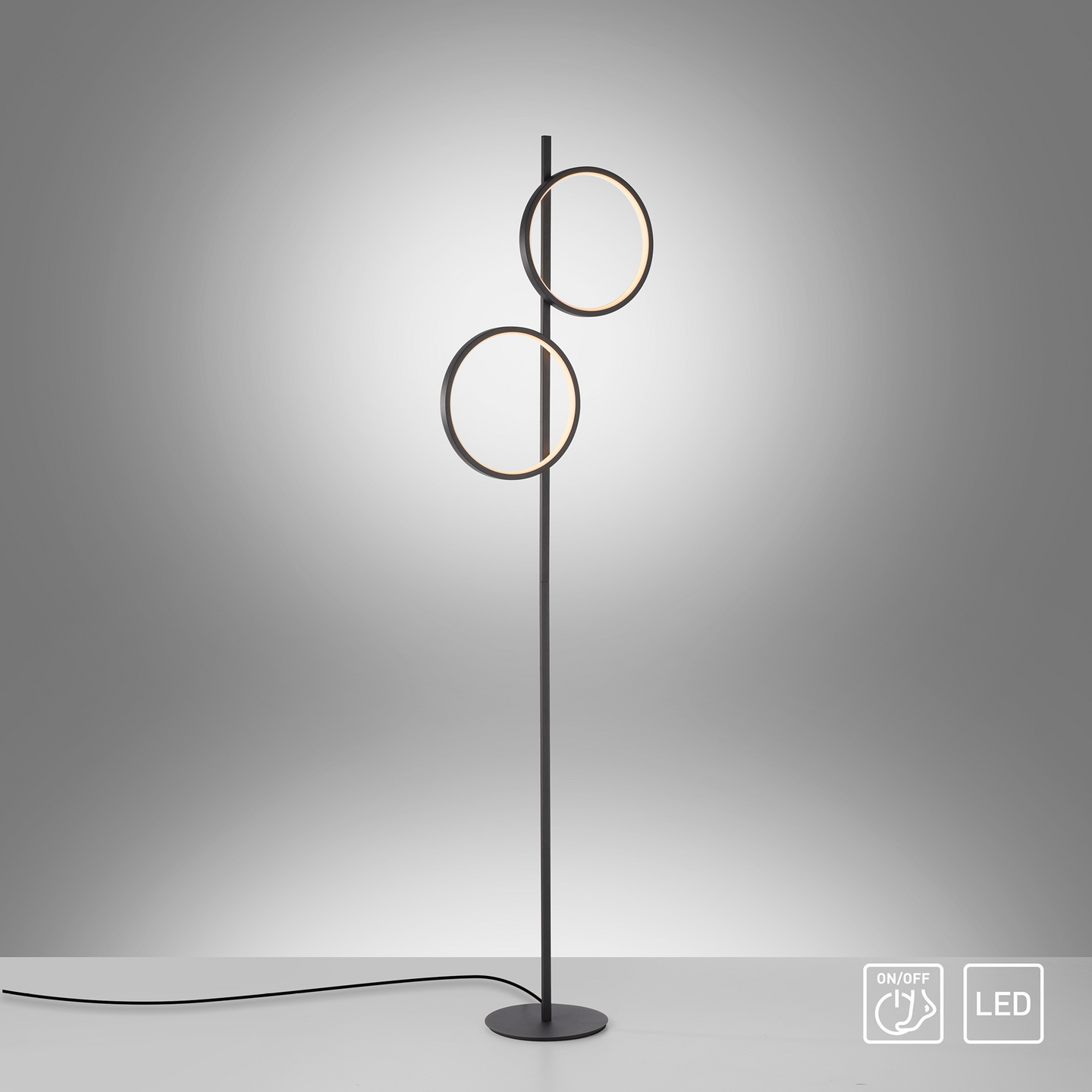 Lattiavalaisin JustLight Mini-Ritus musta