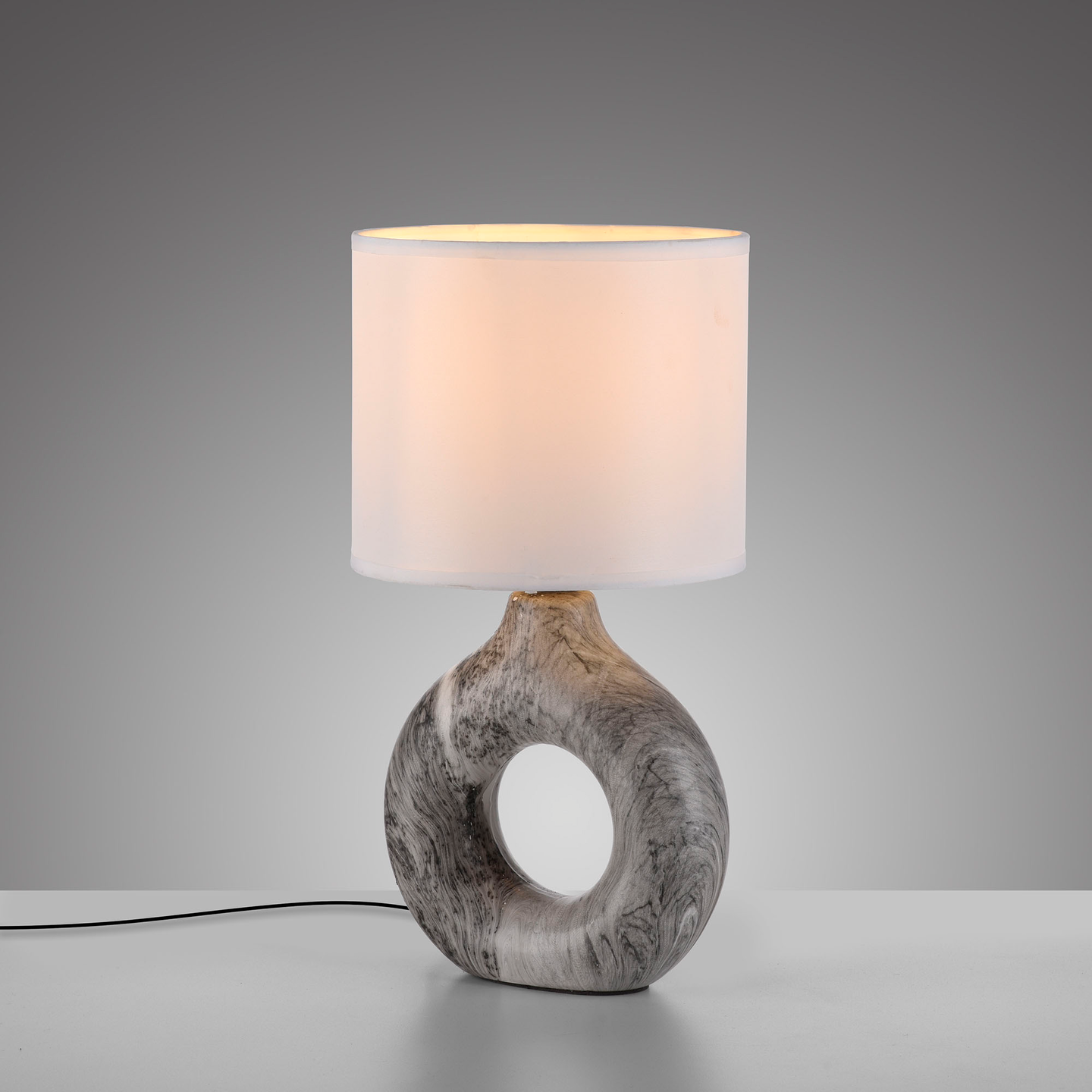Pöytävalaisin JustLight Carara E27 harmaa