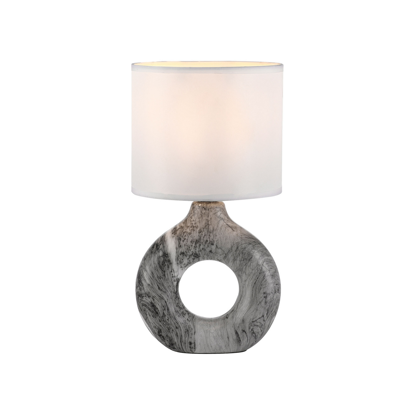 Pöytävalaisin JustLight Carara E27 harmaa