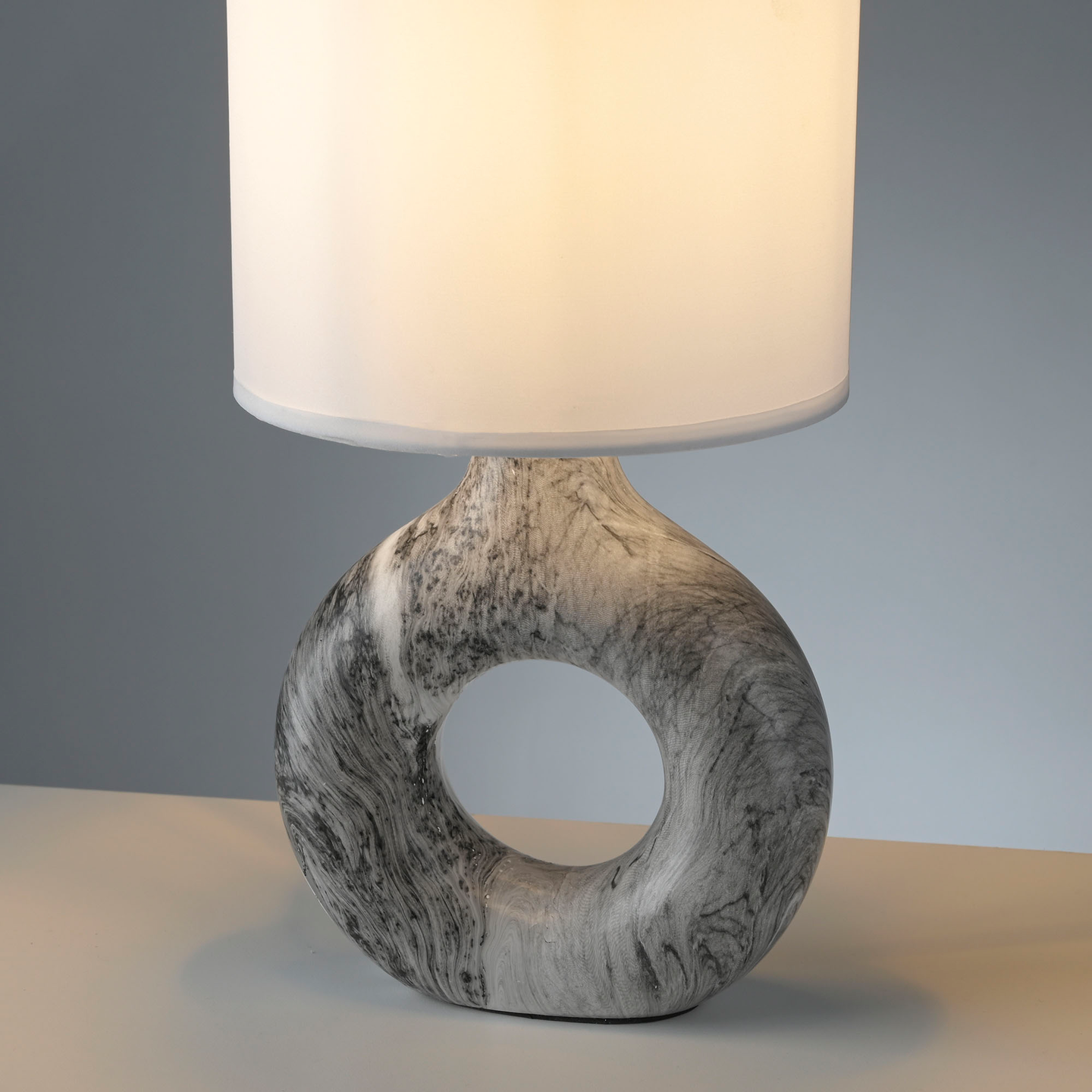 Pöytävalaisin JustLight Carara E27 harmaa