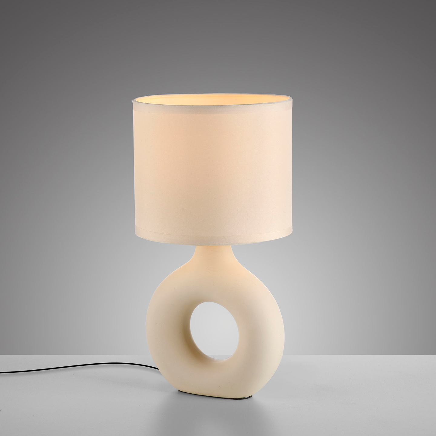 Pöytävalaisin JustLight Carara E27 beige