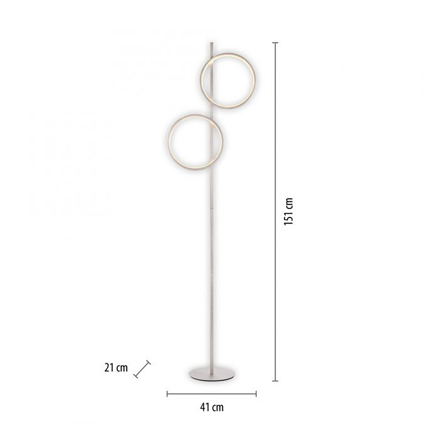 Lattiavalaisin JustLight Mini-Ritus hopea