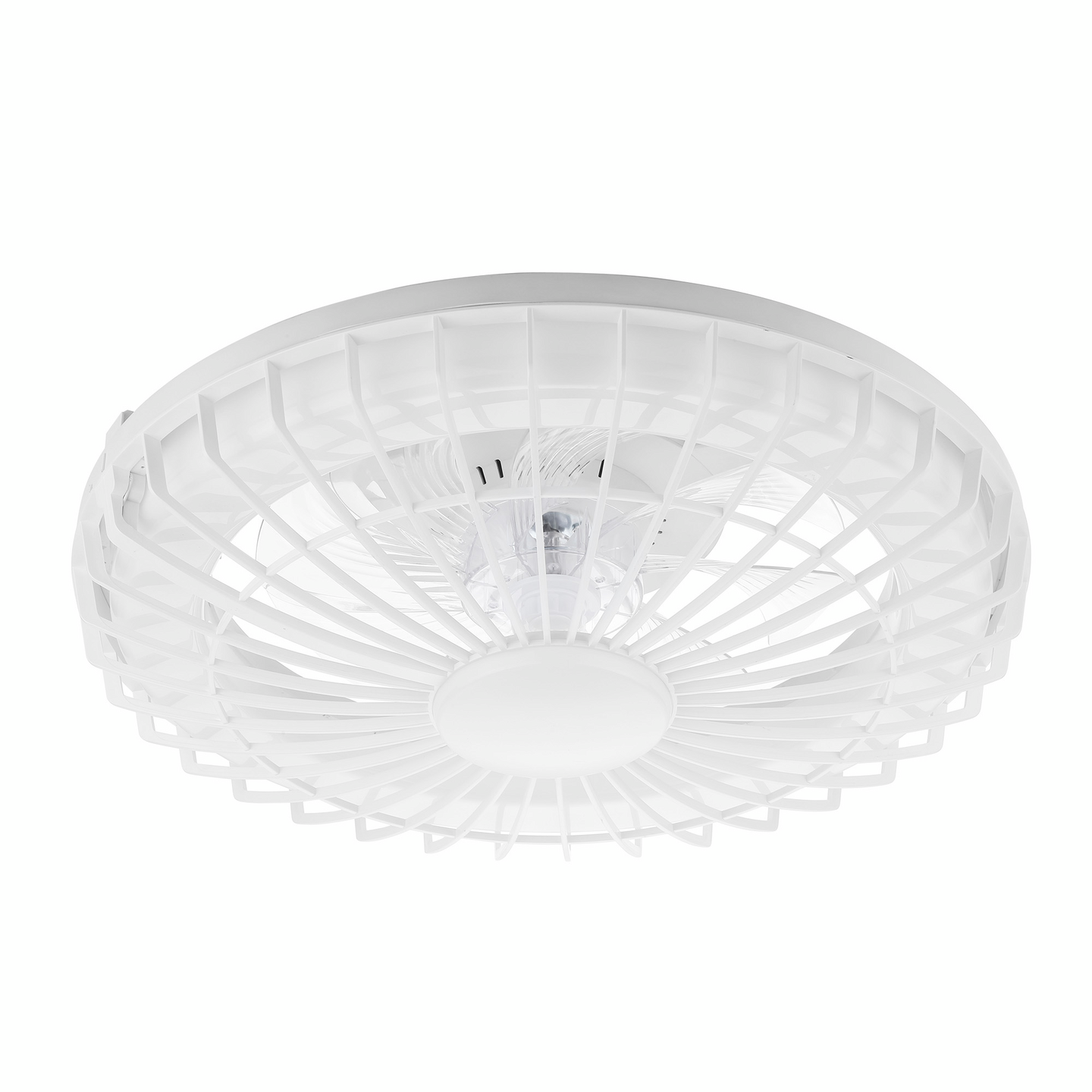 Kattotuuletinvalaisin FocusLight Milano 25W/5W/15W CCT 480mm valkoinen