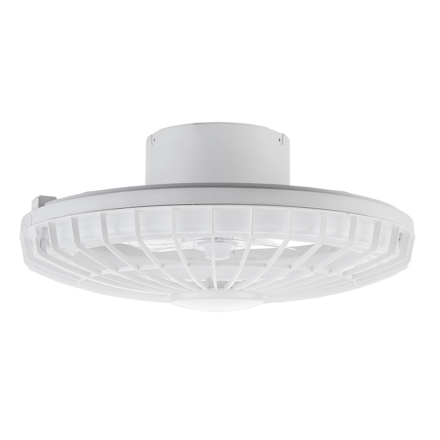 Kattotuuletinvalaisin FocusLight Milano 25W/5W/15W CCT 480mm valkoinen