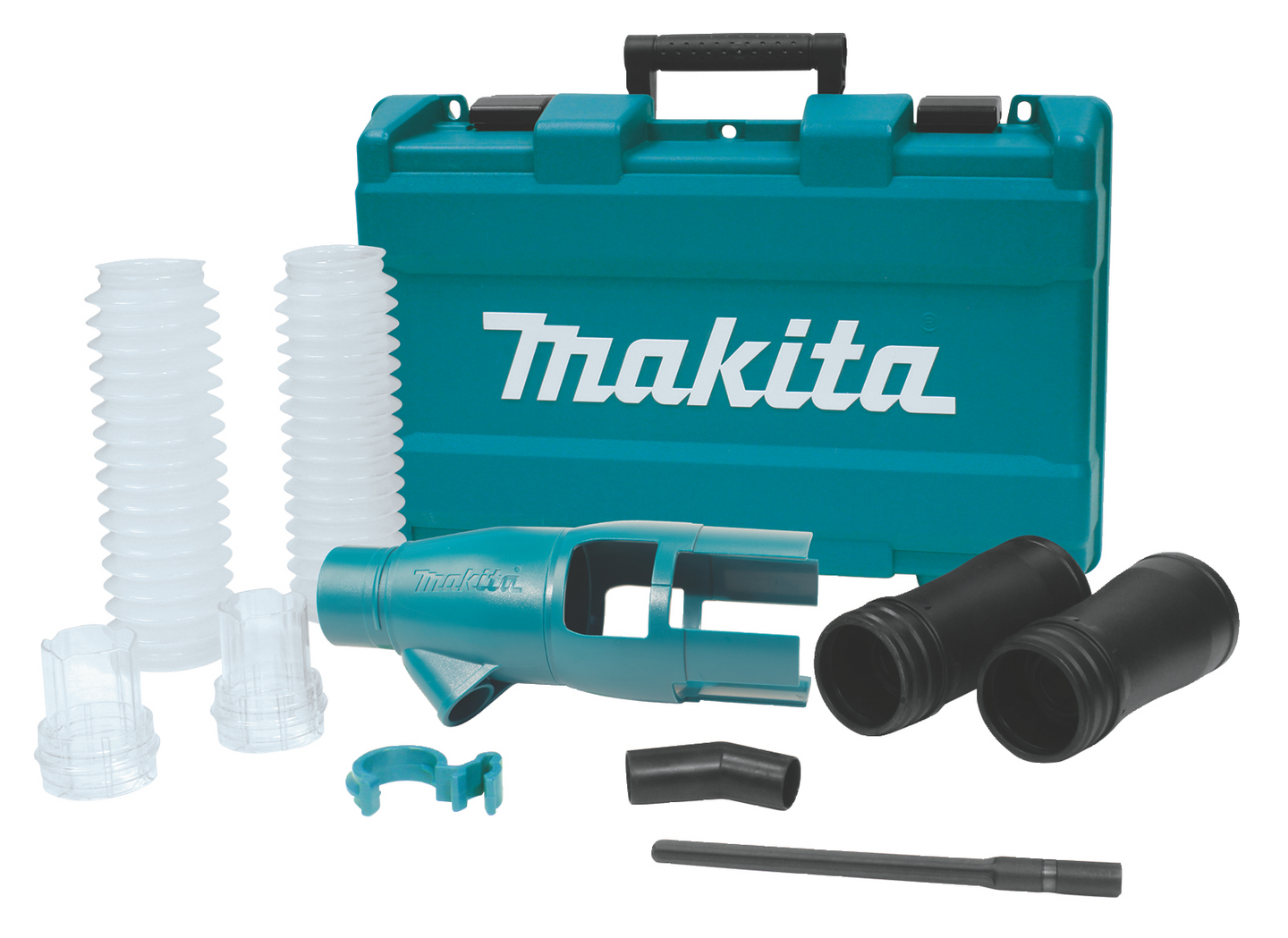 Pölynimuvarustus Makita SDS-Max-poravasaroille HR5202C ja HR5212C salkussa
