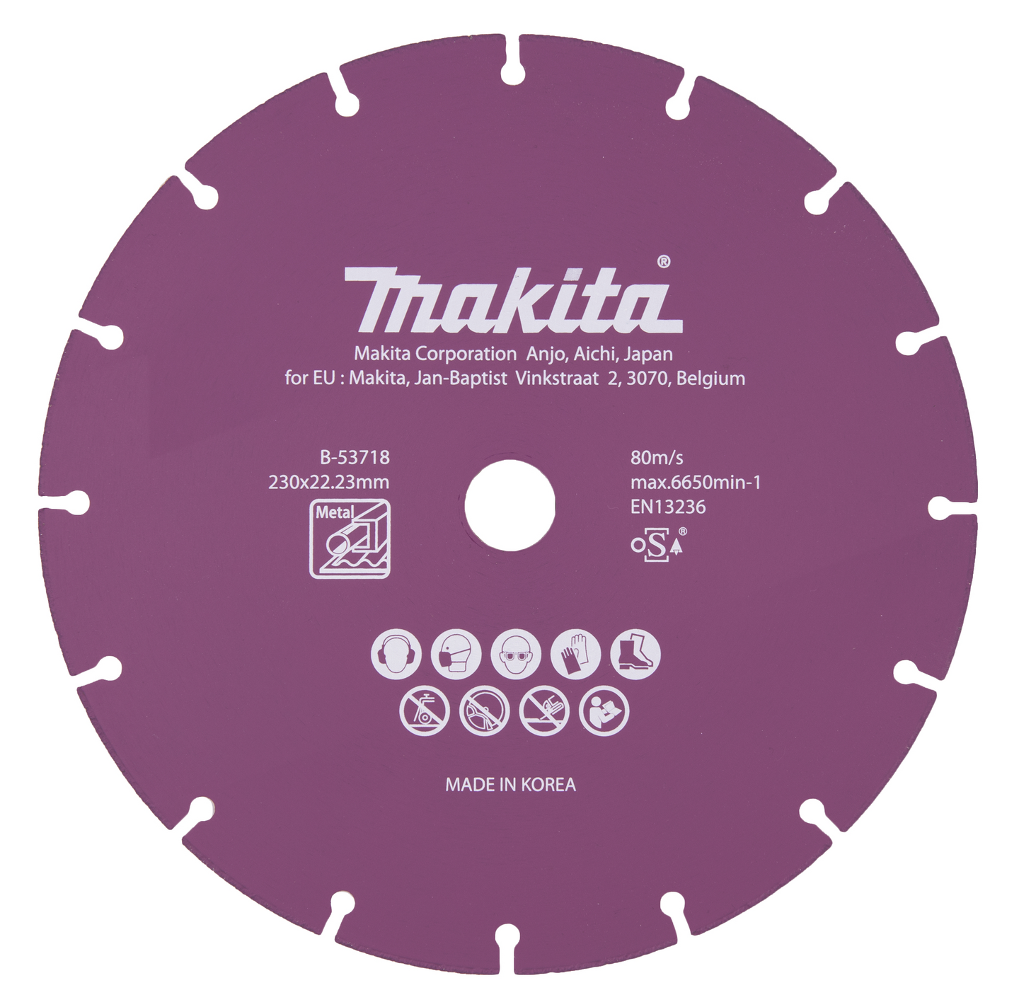 Timanttilaikka Makita 230x22,23mm teräs RST