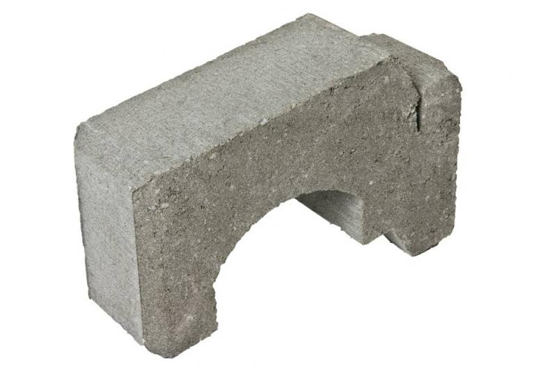 Støttemur Mini 1/2 grå - Asak