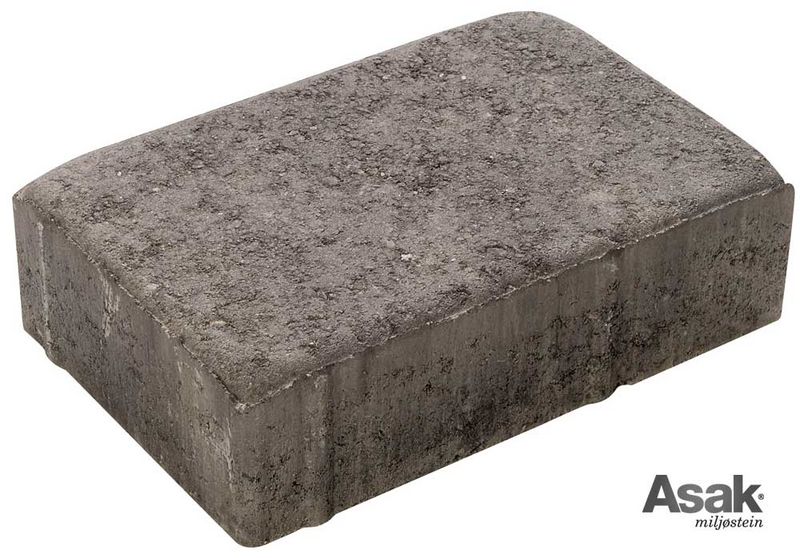 Belegningsstein Borgstein 1/1 Gråmix - Asak